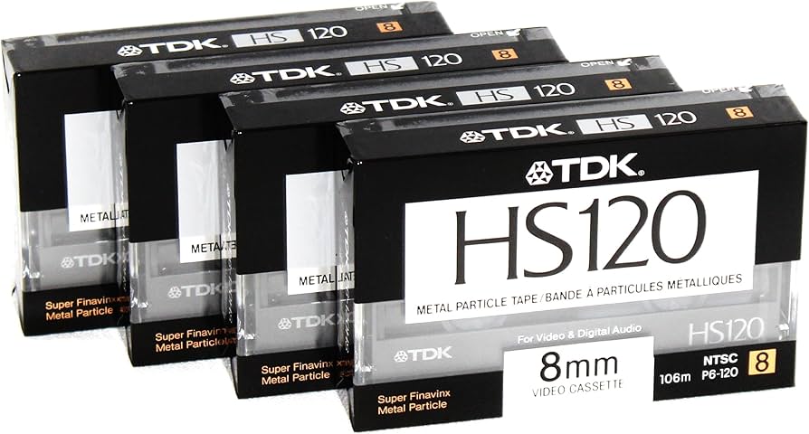 Amazon | 8mm 金属粒子カセットテープ TDK HS120 120分 ブランク