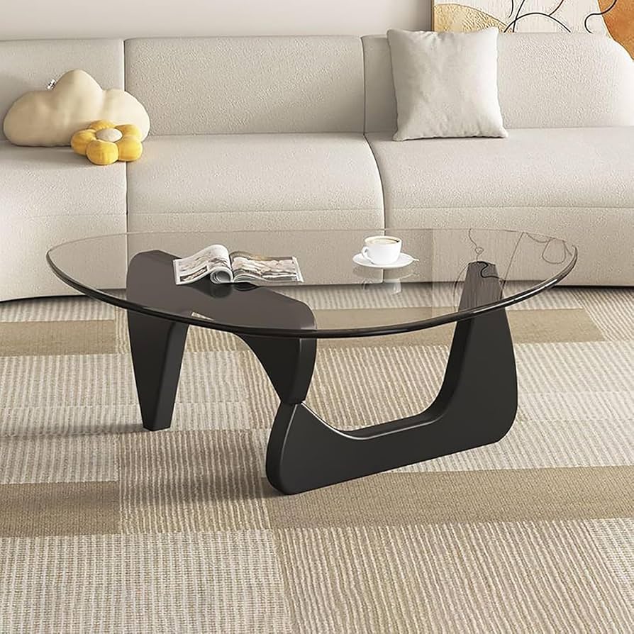 Amazon.co.jp: ローテーブル ガラス 特殊な形状の三角 ガラステーブル