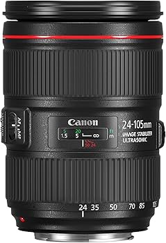 Canon EF 24–105mm f/4L is II USM Lens, Black - 1380C002 : CANON