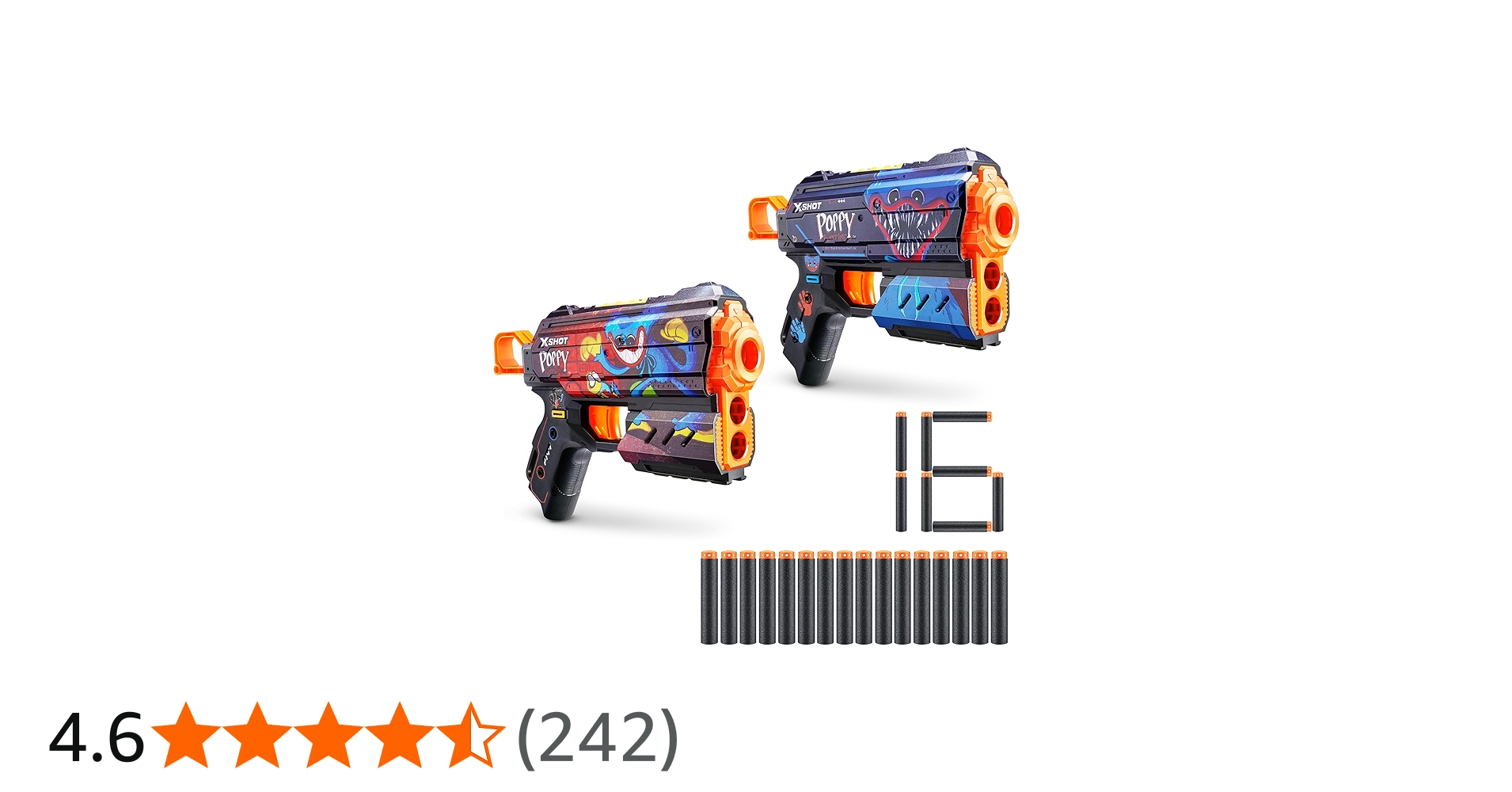 Amazon.co.jp: ZURU X-Shot Skins Flux Poppy Playtime ダーツ