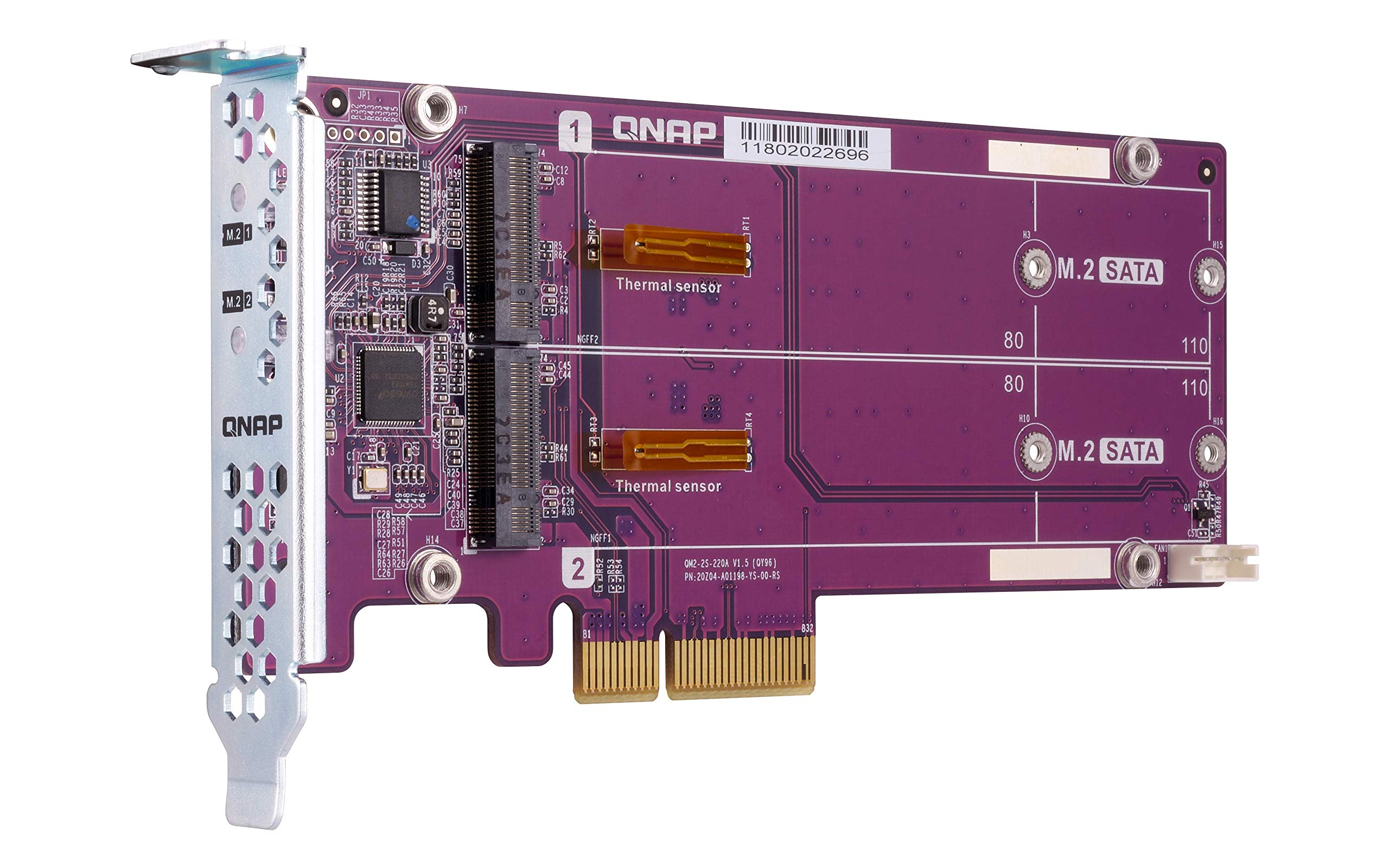 Amazon.com: QNAP QM2-2S-220A Dual M.2 22110/2280 SATA SSD