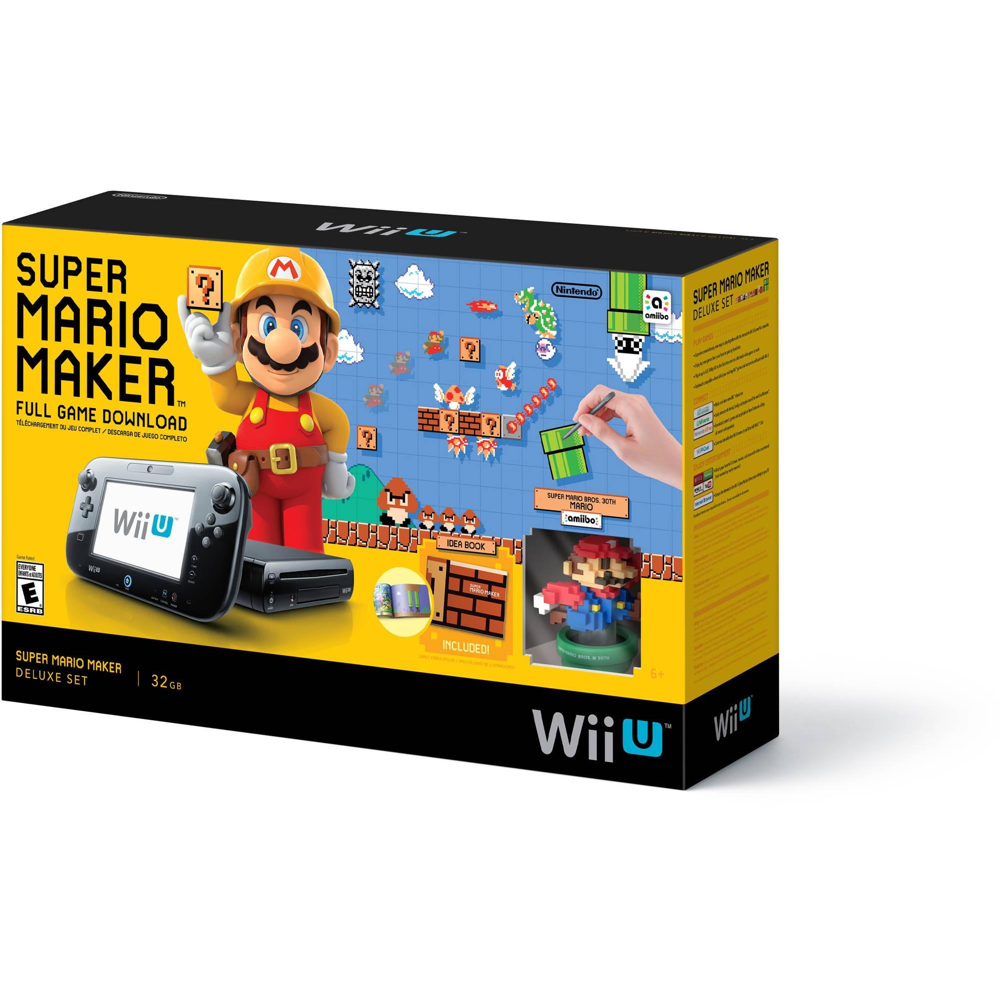 Amazon.com: Super Mario Maker Console Deluxe Set - Nintendo Wii U