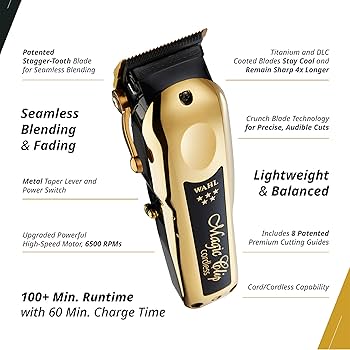Amazon.com: Wahl Professional 5 Star Cordless Magic Clip Gold High
