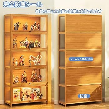 Amazon.co.jp: Pounjsd ガラスケース ショーケース フィギュアケース