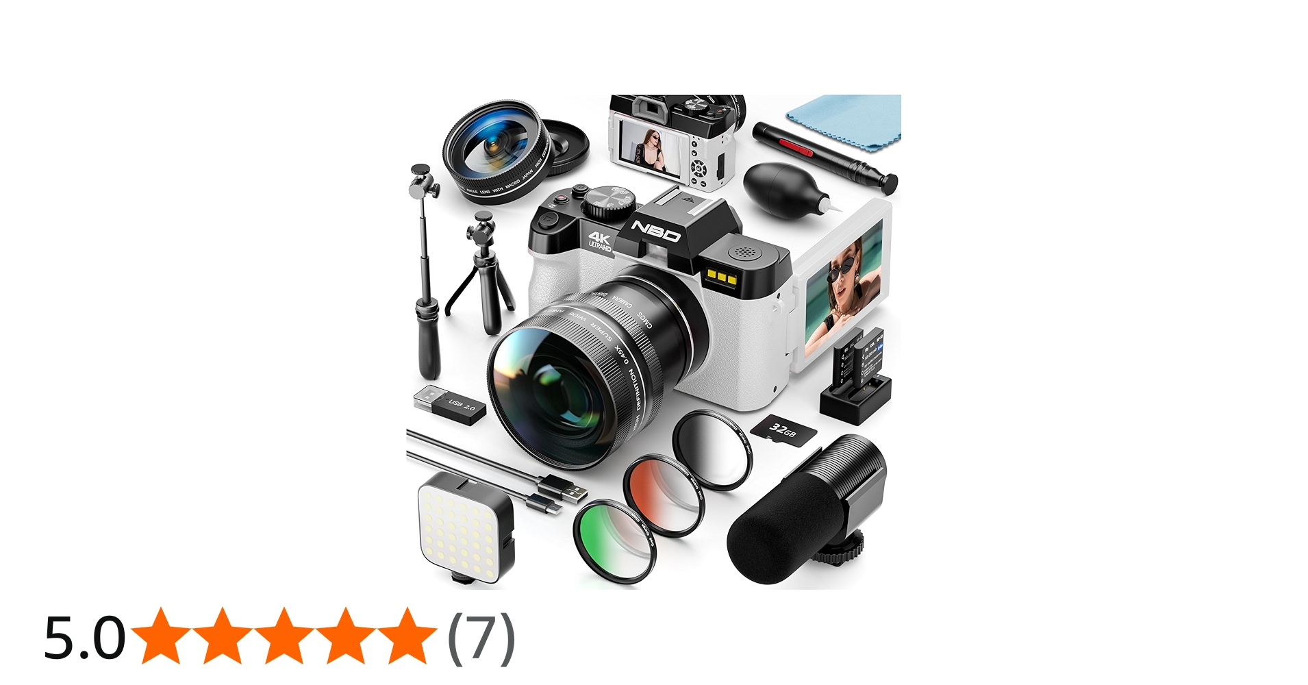 Amazon | NBD 4K 4800万画素・120FPSデジタルカメラ【Wi-Fiとアプリ