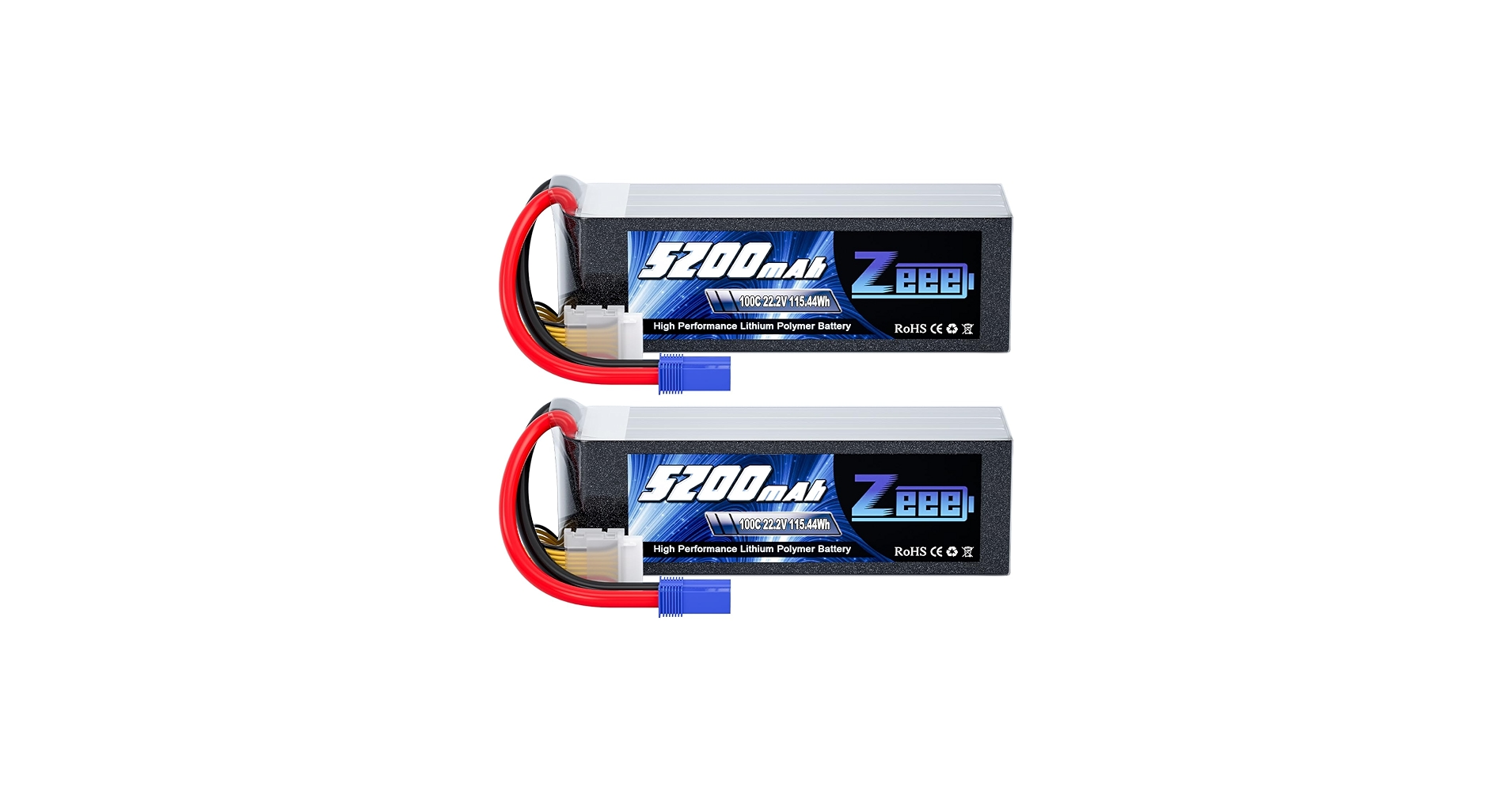 Amazon.com: Zeee 6S 5200mAh Lipo Battery 22.2V 100C with EC5