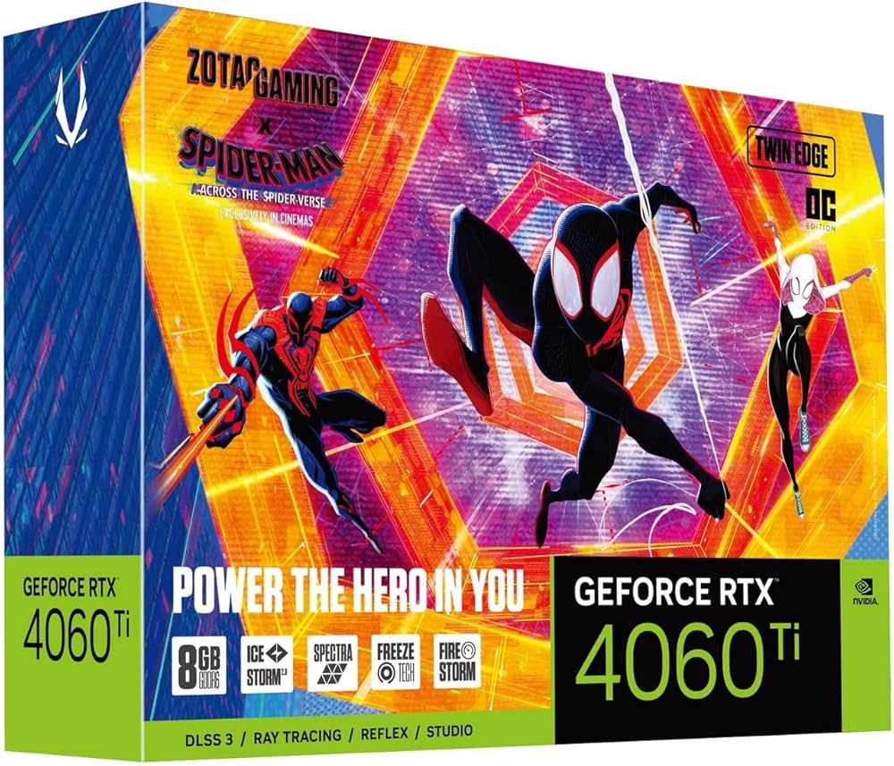 Amazon | ZOTAC GAMING GeForce RTX 4060 Ti Twin Edge OC Spiderman
