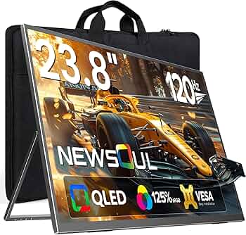 Amazon.co.jp: 23.8インチ QLED モバイルモニター ケース付き Newsoul