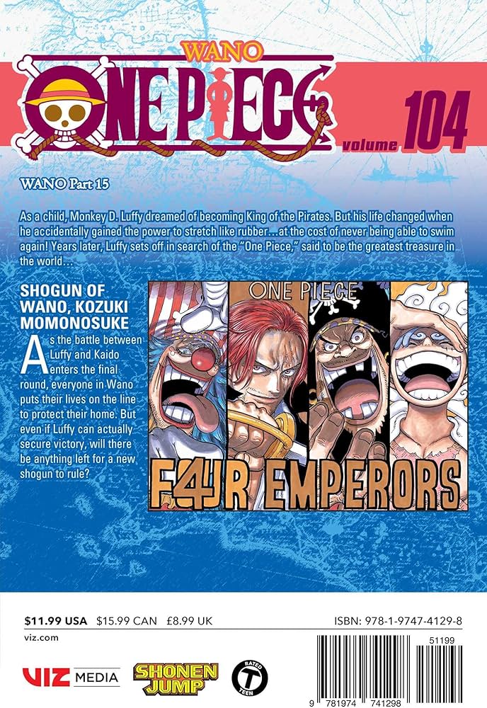 Amazon.com: One Piece, Vol. 104: 9781974741298: Oda, Eiichiro: Books