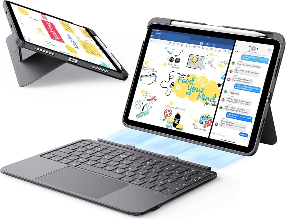 Amazon.co.jp: ESR Flex iPad キーボード付きケース, iPad Air 11