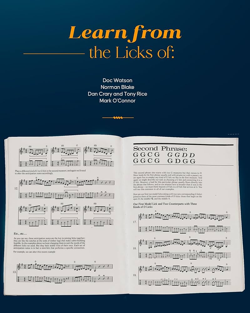 Amazon.com: Hot Licks for Bluegrass Guitar Book - Fingerstyle