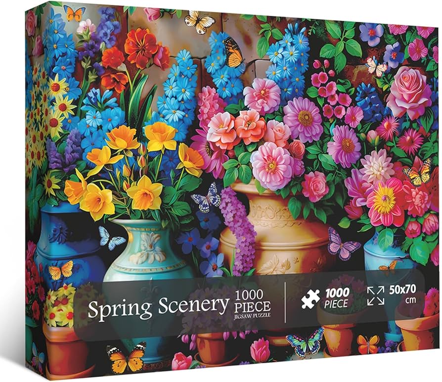 Amazon | 大人用フラワーパズル 1000ピース レトロなレインボーローズ