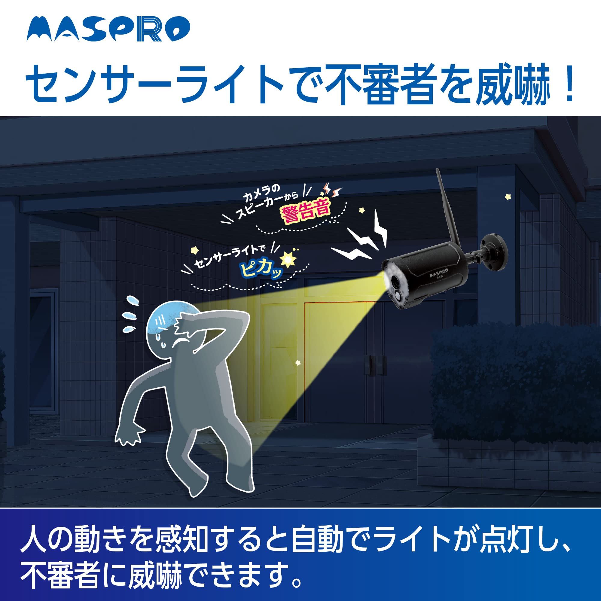 Amazon.co.jp: MASPRO マスプロ モニター&ワイヤレスHDカメラセット