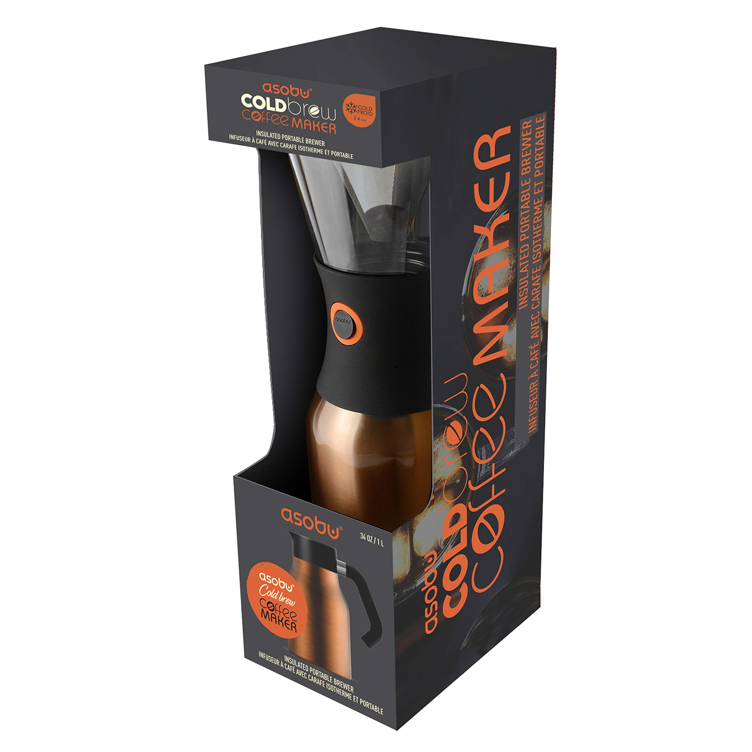 Amazon | Asobu コールドブリュー ポータブル水出しコーヒーメーカー