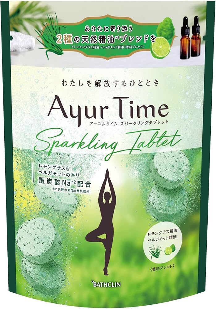 Amazon | バスクリン アーユルタイム スパークリングタブレット レモン