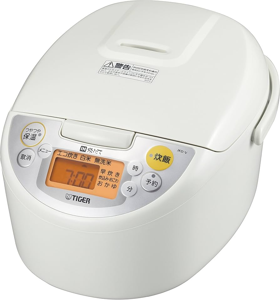 Amazon | タイガー IH 炊飯器 一升 ホワイト 炊きたて 炊飯 ジャー JKD