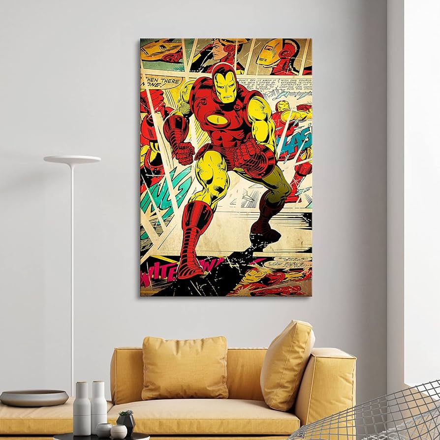 Amazon｜マーベルの壁画 アイアンマン ポスター キャプテン・アメリカ