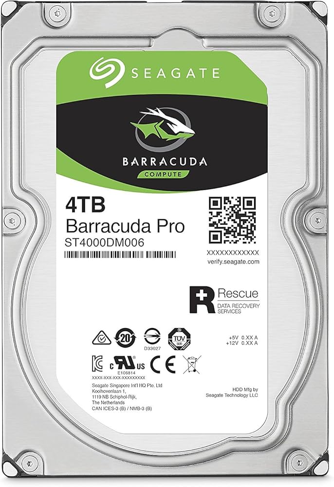 Seagate BarraCuda Pro 4TB Internal Hard Drive Performance HDD