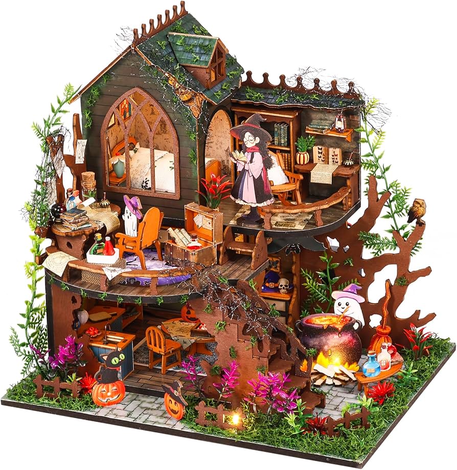 Amazon | Powanfity ドールハウス ミニチュア 手作りキット 【魔法の家