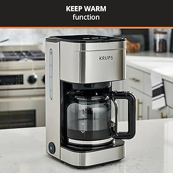 Amazon.com: KRUPS Coffee Maker 10 Cups Simply Brew Stainless Steel