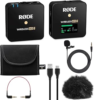 Amazon.com: Rode Wireless GO II Compact Microphone System, Bundle
