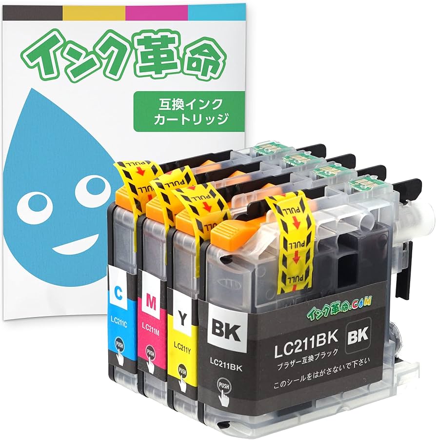 Amazon.co.jp: 【インク革命】 brother用 LC211-4PK 互換インク 4色