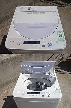 Amazon.co.jp: D▽シャープ 洗濯機 2017年 5.5kg 風乾燥 おしゃれ着
