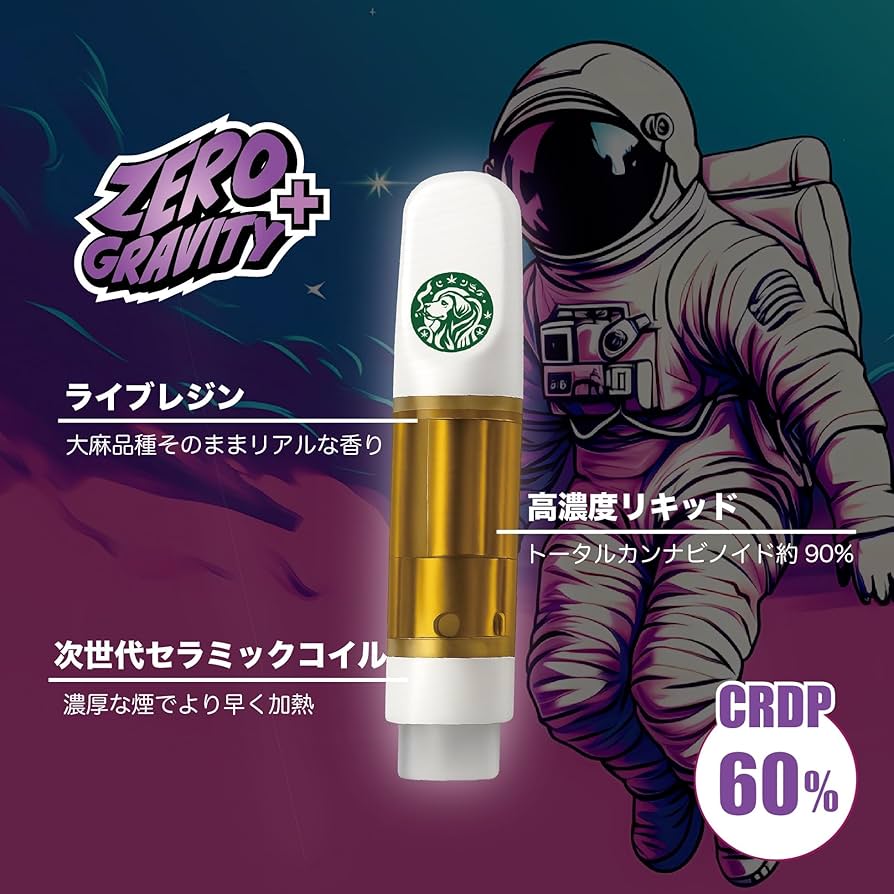 Amazon | CRDPリキッド 60% 1ml ゼログラビティ+ Weedyyz 通販限定