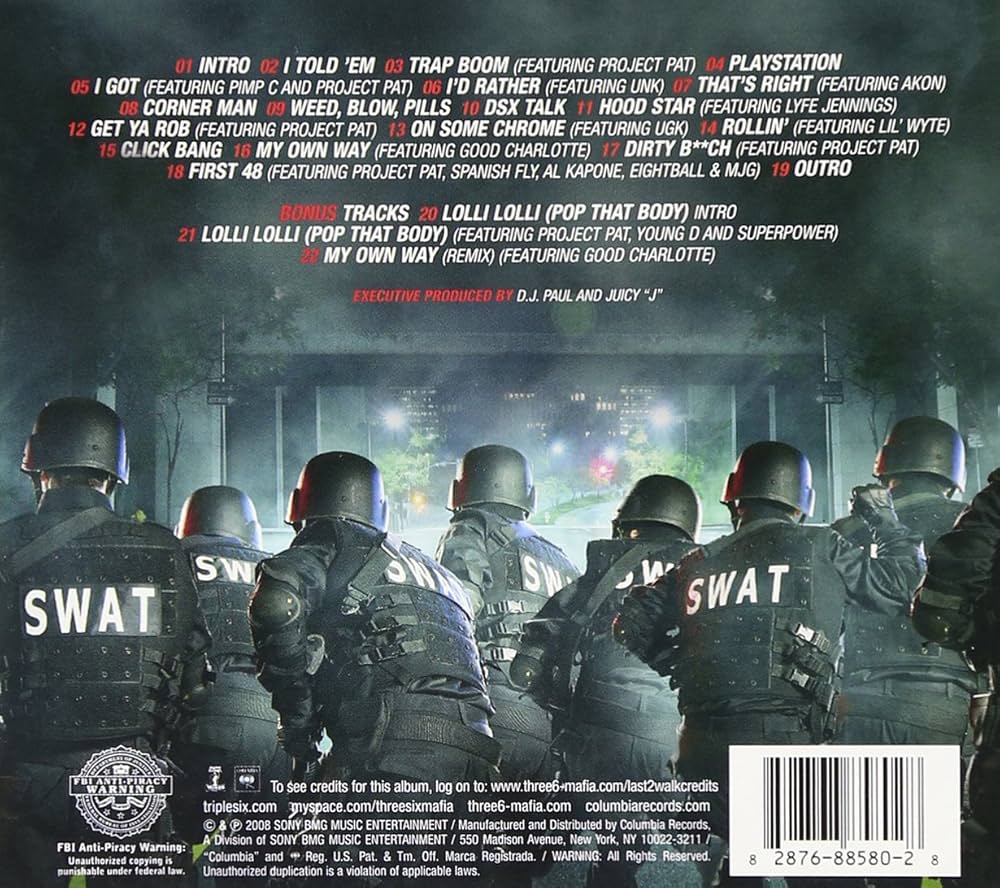 Three 6 Mafia, Project Pat, Pimp C, Akon, Lyfe Jennings, Lil' Wyte