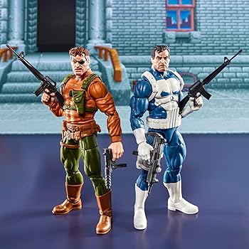 Amazon.com: Marvel Legends Series Gamerverse Punisher & Nick Fury