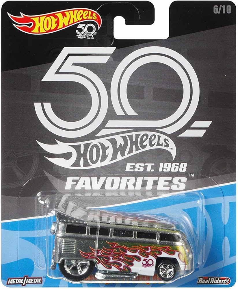 Amazon.com: Hot Wheels 50th Anniversary Favs Volkswagen T1 Drag