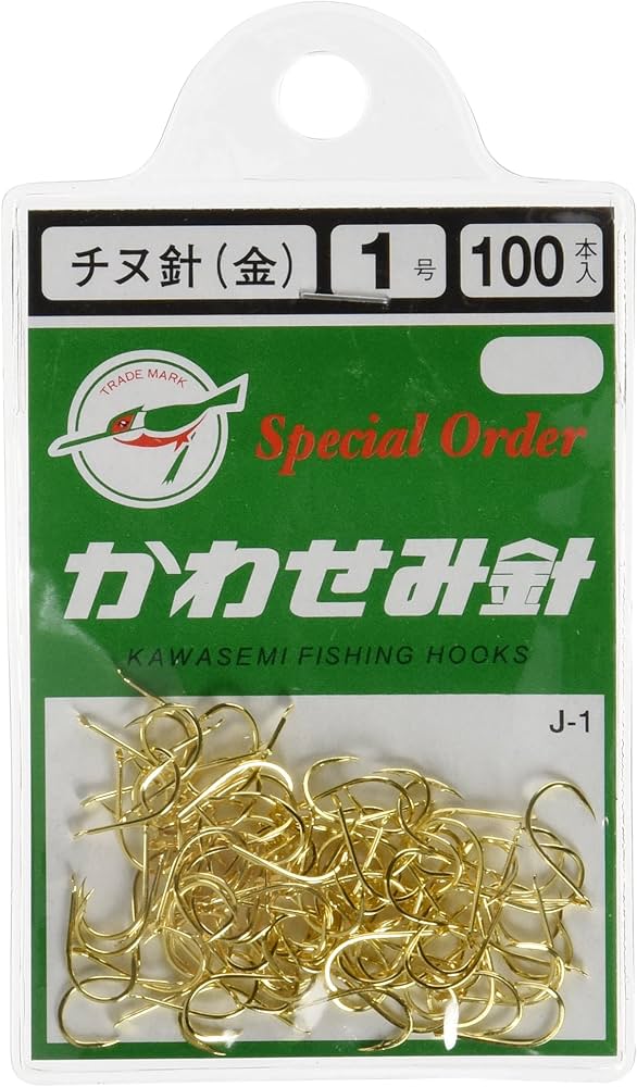 Amazon | KAWASEMI(かわせみ針) J-1 100本チヌ針 (金) 1号 | KAWASEMI