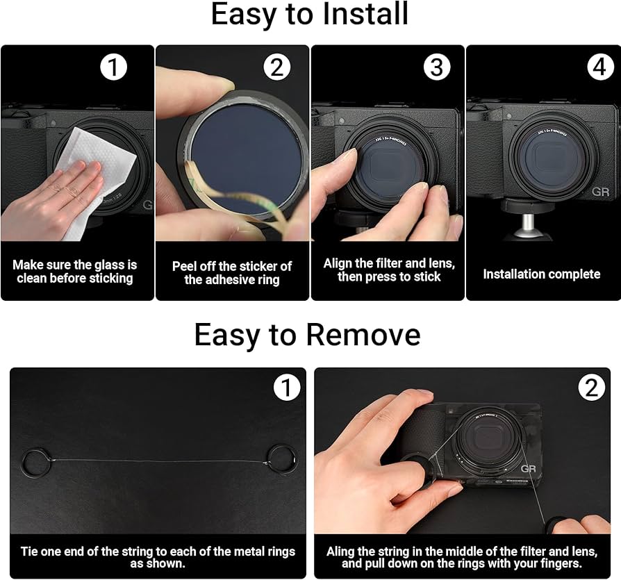 Amazon | JJC UV保護フィルター リコー GR IV HDF モノクロ GR IIIx GR