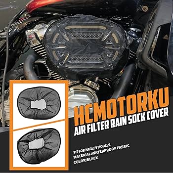 Amazon | HCmotorku バイク レインソックス エアクリーナー ハーレー用