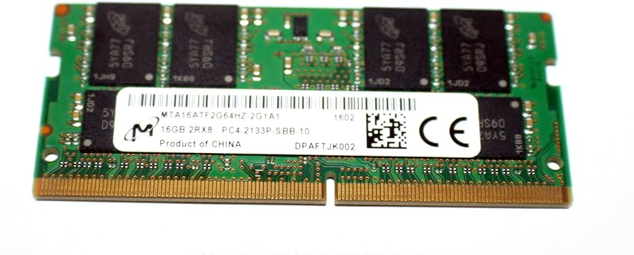 MICRON 16GB PC4-2133P 2Rx8 DDR4 So-Dimm Laptop Memory