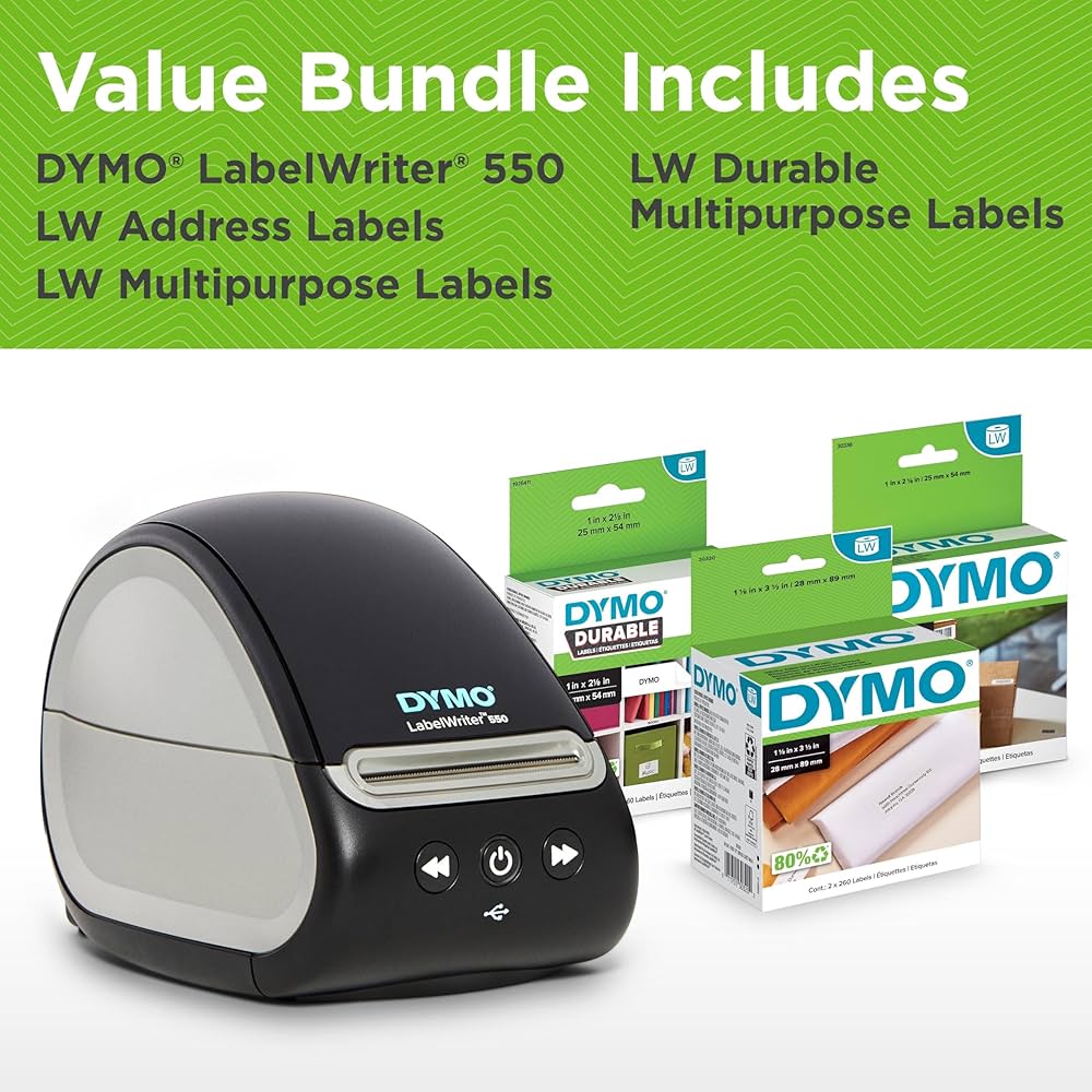 Amazon.co.jp: DYMO LabelWriter 550 ラベルプリンター バンドル