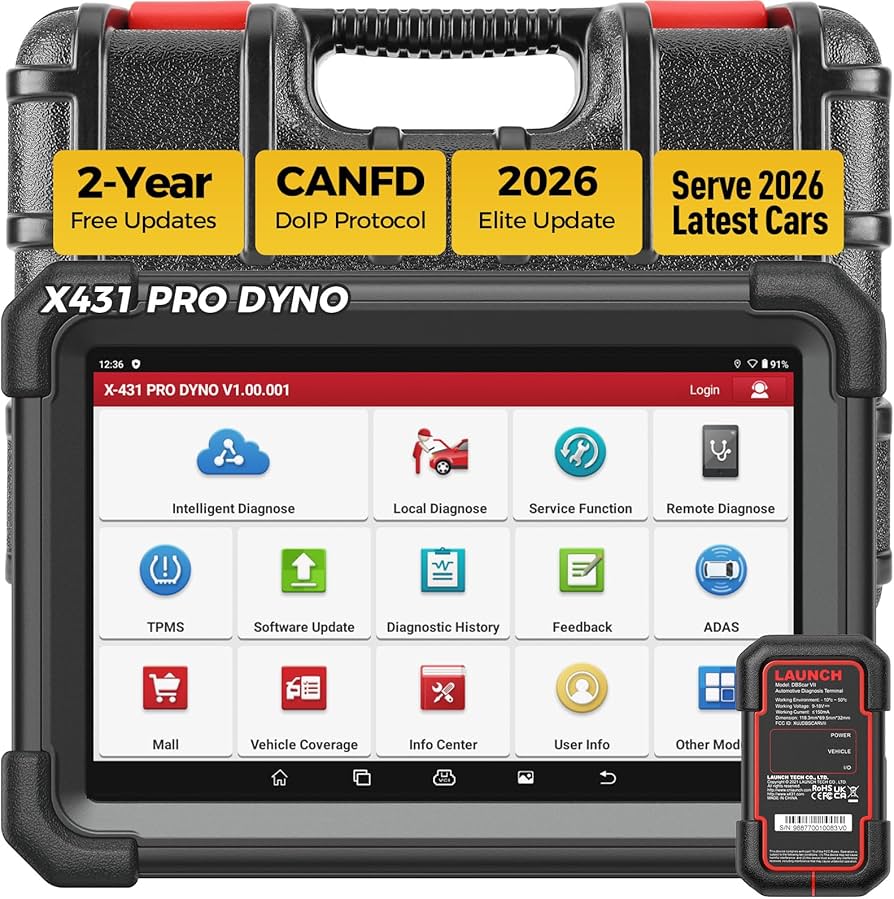 Amazon.co.jp: LAUNCH X431 オールインワンobd2 診断機 Pro Dyno 、ECU