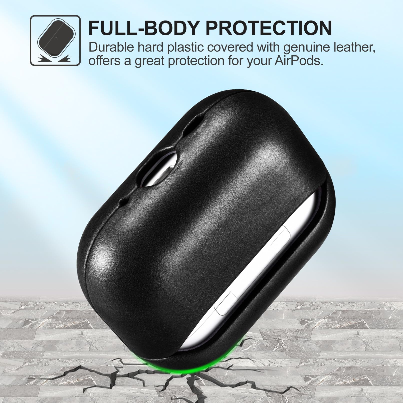 Amazon | AirPods Pro 3 用 ケース 本革レザーケース (2025年9月発売