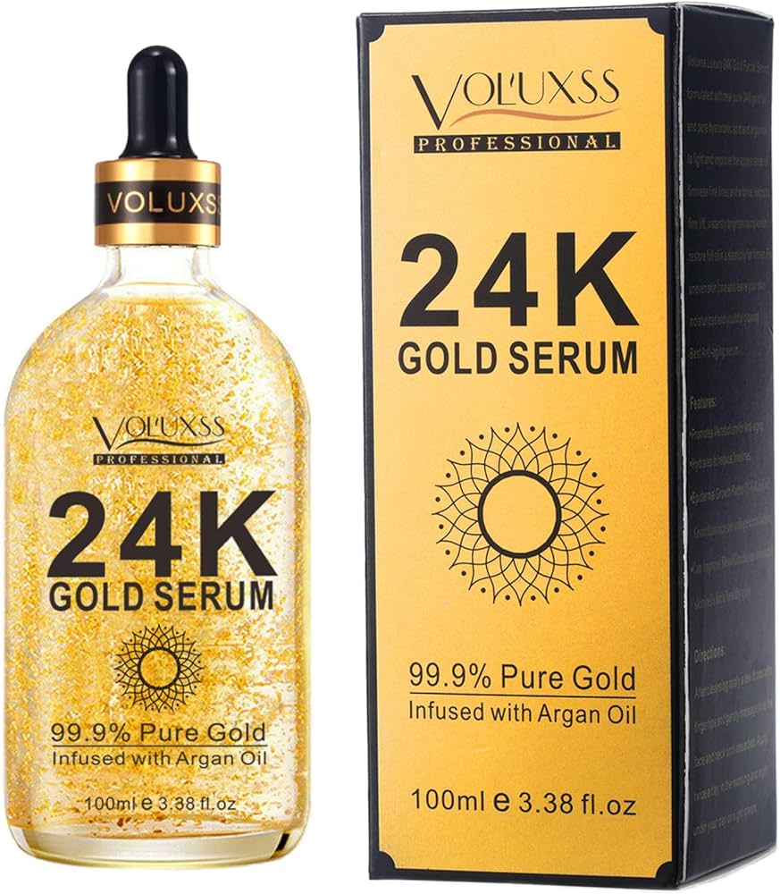 Amazon.com: Voluxss 24K Gold Serum for Face,Skin Brightening Anti