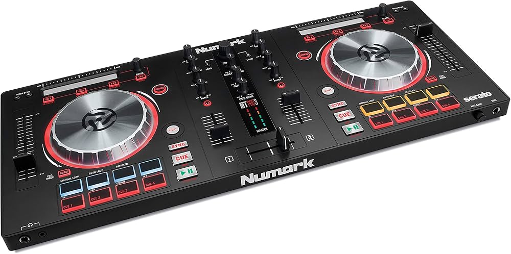 Numark Mixtrack Pro 3 - All-In-One 2-Deck DJ Controller für Serato