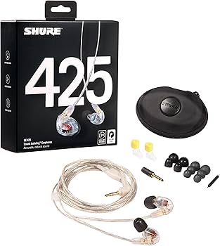 Amazon.co.jp: SHURE シュア イヤホン 有線 SE425-CL-A クリア 高遮音