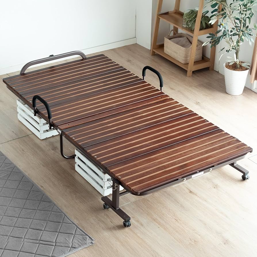 Amazon｜タンスのゲン ベッド シングル 折りたたみベッド すのこベッド