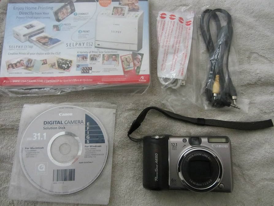 Amazon.com : Canon PowerShot A650IS 12.1MP Digital Camera with 6x