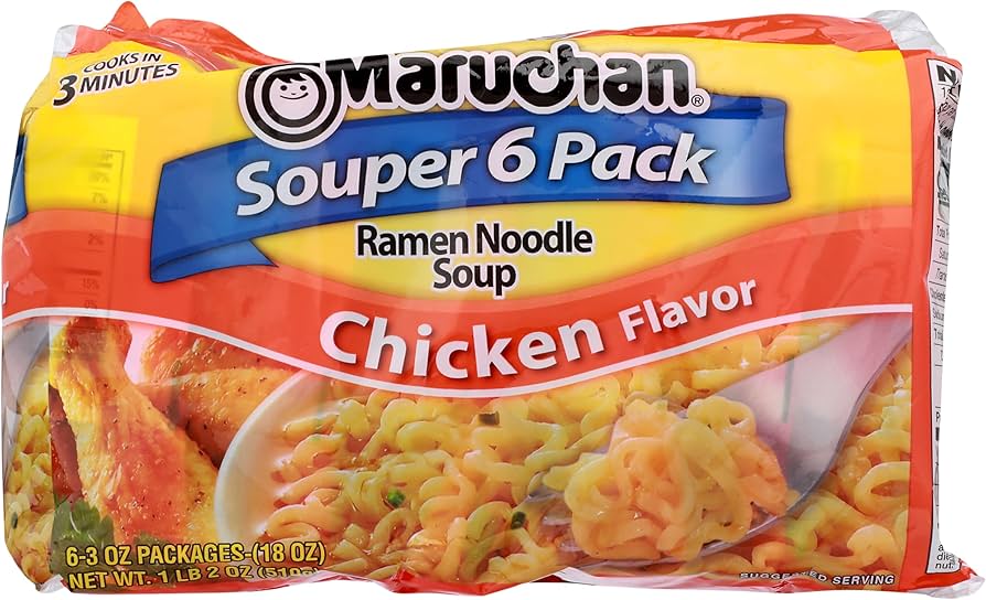 Amazon.com : Maruchan Ramen Noodles Chicken Flavor, 3 Ounce, 6