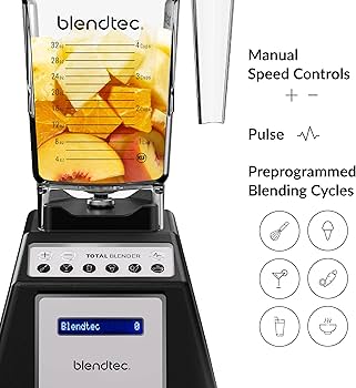 Blendtec Total Blender Classic - FourSide Jar (75 oz) - 10-Speed