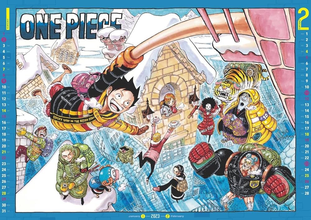 希少！ONE PIECE 原作絵 カレンダー2種類 2017&2013 未開封 希少！ONE