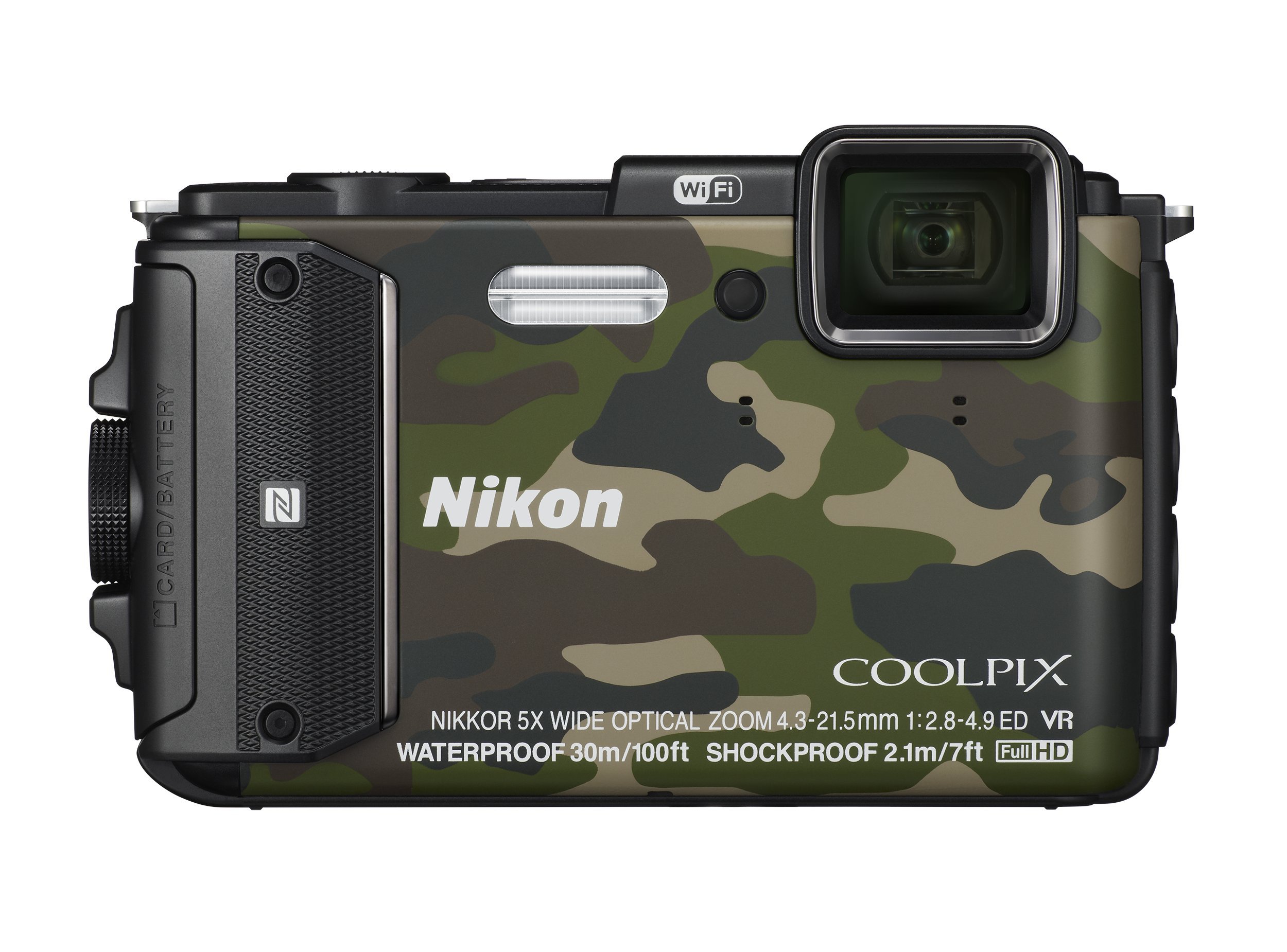 Amazon | Nikon デジタルカメラ COOLPIX AW130 カムフラージュグリーン