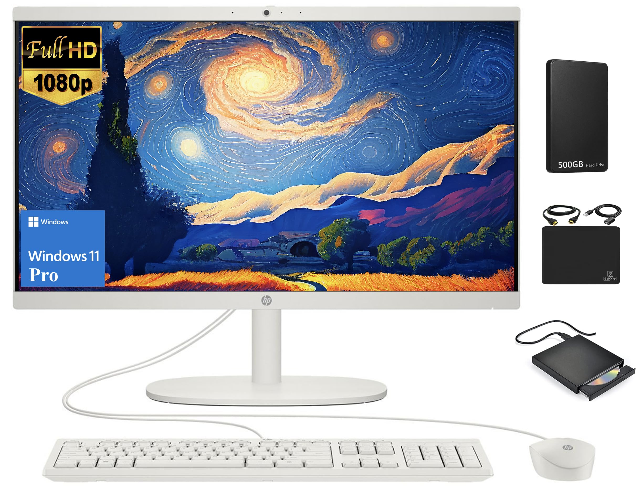 Amazon.com: HP All-in-One Desktop Computer 2024, 21.5