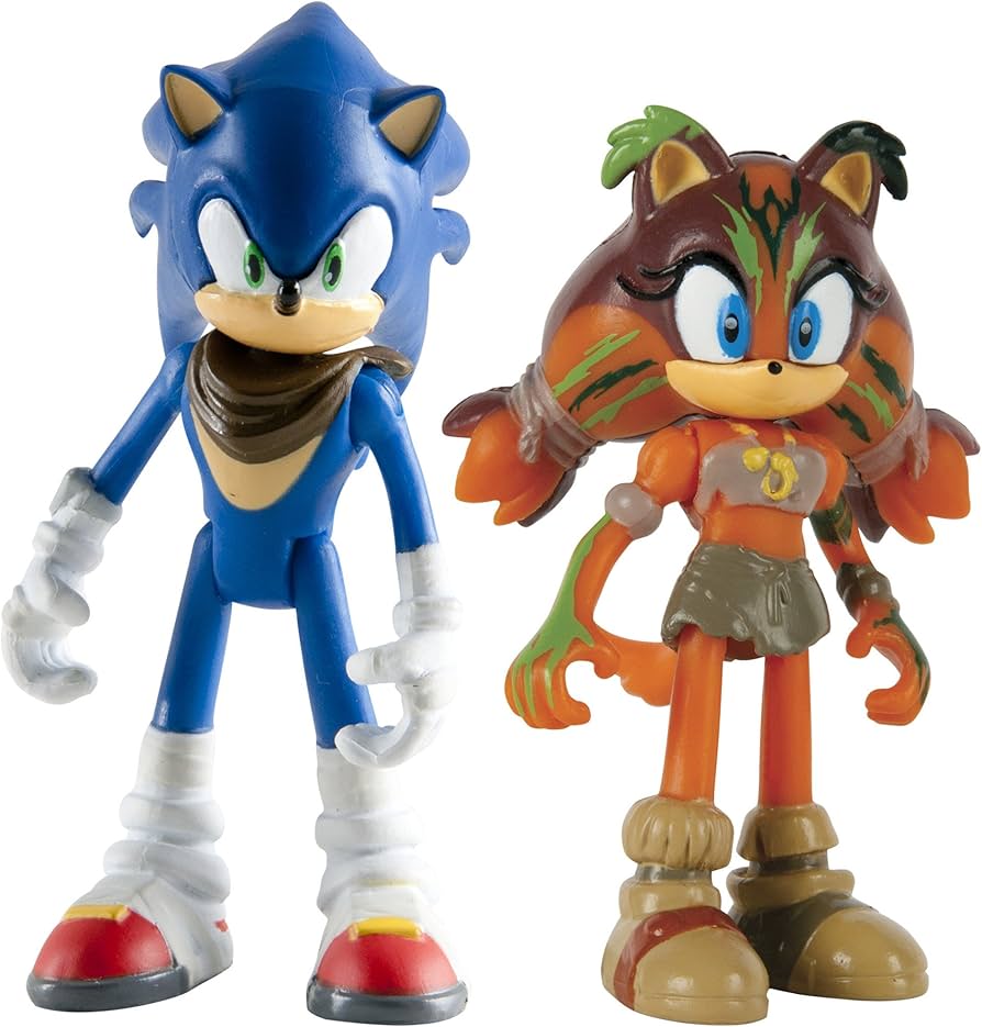 TOMY Games Sonic Boom Small Figure 2 Pack- Sonic & Sticks : Amazon