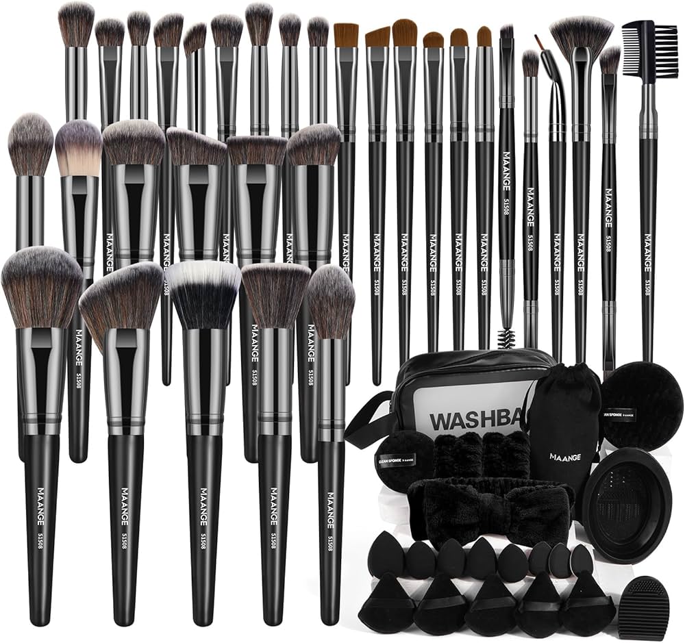 Amazon.com: MAANGE Makeup Brushes 54 Pcs Makeup Tool Set, Multi